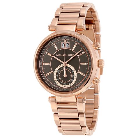 Michael Kors Women's Sawyer Rose Gold